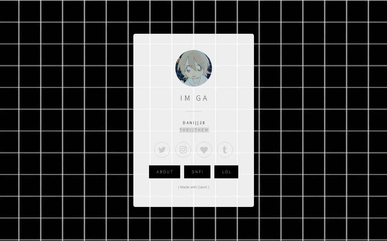 Carrd profile picture for @hack
